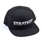 King Snapback White on Black